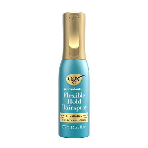 OGX Antioxidants   Flexible Hold Hairspray, Anti Humidity Styling Spray, 6.5 fl. oz