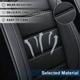 thumbnail image 3 of FANOTEK Black Interior Air-permeability Seat Covers, 2 Pieces, 3 of 10