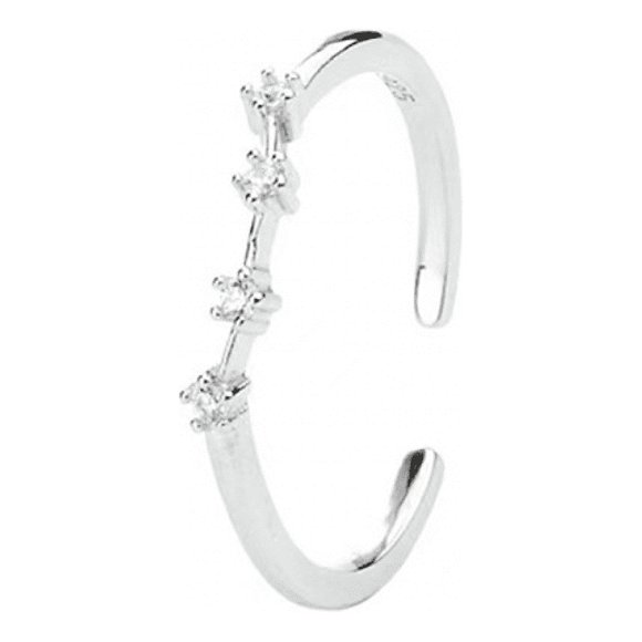 Horoscope Ring 925 Sterling Silver Statement Ring for Women