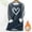 Navy, variant on Women's Fleece Sherpa Blouses Fashion Patchwork Heart Printed Sweatshirts Winter Clothing Tops Lined Velvet Thick Warm Shirts Causal Crewneck Long Sleeve Pullover