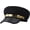Golden-black, variant on Mens Womens Newsboy Cap Yacht Captain Sailor Hat Baker Boy Peaked Beret