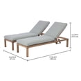 thumbnail image 3 of Better Homes & Gardens Marlow Adjustable Chaise Loungers, Grey, 2-Pack, 3 of 8