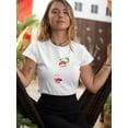 thumbnail image 2 of Girls Face With Fancy Make Up T-Shirt Women -Image by Shutterstock, Female XX-Large, 2 of 4