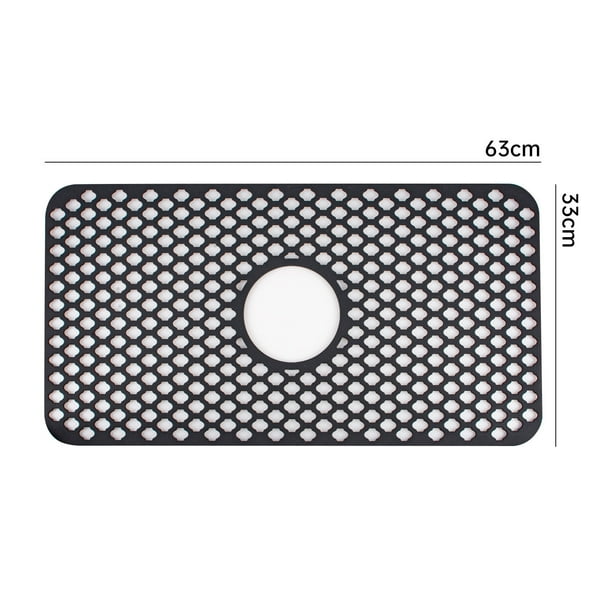 JeashCHAT Silicone Sink Mat Rear Kitchen Sink Protector Accessory