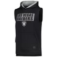 thumbnail image 2 of Men's MSX by Michael Strahan Black Las Vegas Raiders Marathon Sleeveless Pullover Hoodie, 2 of 3