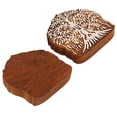 thumbnail image 3 of IBA Indianbeautifulart Textile Printing Block Tree Hand Carved Wooden Stamp Wood Block Printing Textile Stamp For Fabric/ Pottery Blocks- 5 Inches, 3 of 6
