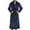 Blue, variant on Clearance Sale Men Winter Warm Robes Solid Color Plush Fleece Hooded Bathrobe Thick Nightgown with Pockets Fluffy Sleepwear Blue L