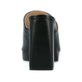 thumbnail image 4 of Journee Womens Ezzlynn Structured Heel Slip On Platform Dress Sandals, 4 of 10