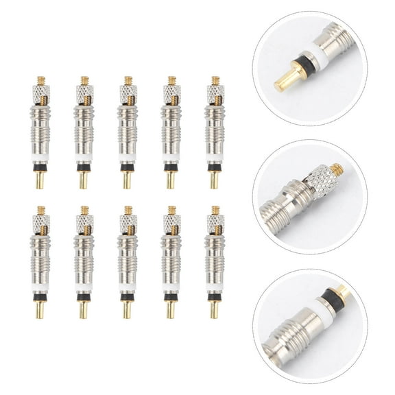 FRCOLOR  10 Pcs Core Bicycle Valve Motorcycle Tire Stem Replacement