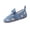 Blue, variant on Infant Baby Girl Slippers Soft Sole Bowknot Flowers Princess Wedding Dress Flats