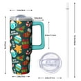 thumbnail image 2 of 30oz Snowflakes Tumbler with Lid and Straw Leak Proof Stainless Steel Cup Christmas Holiday Gift, 2 of 5
