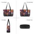 thumbnail image 6 of FORMRS Canvas Laptop Tote Bag for Women with 15.6" Computer Compartments Shoulder Handbag, Purple Flowers, 6 of 7
