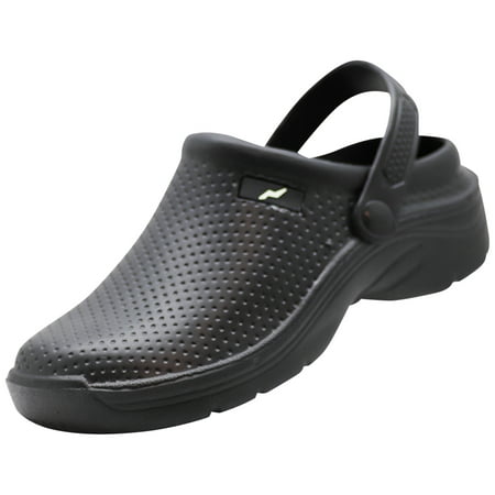 

NORTY Womens Slip on Clogs Adult Female Walking Mules Black