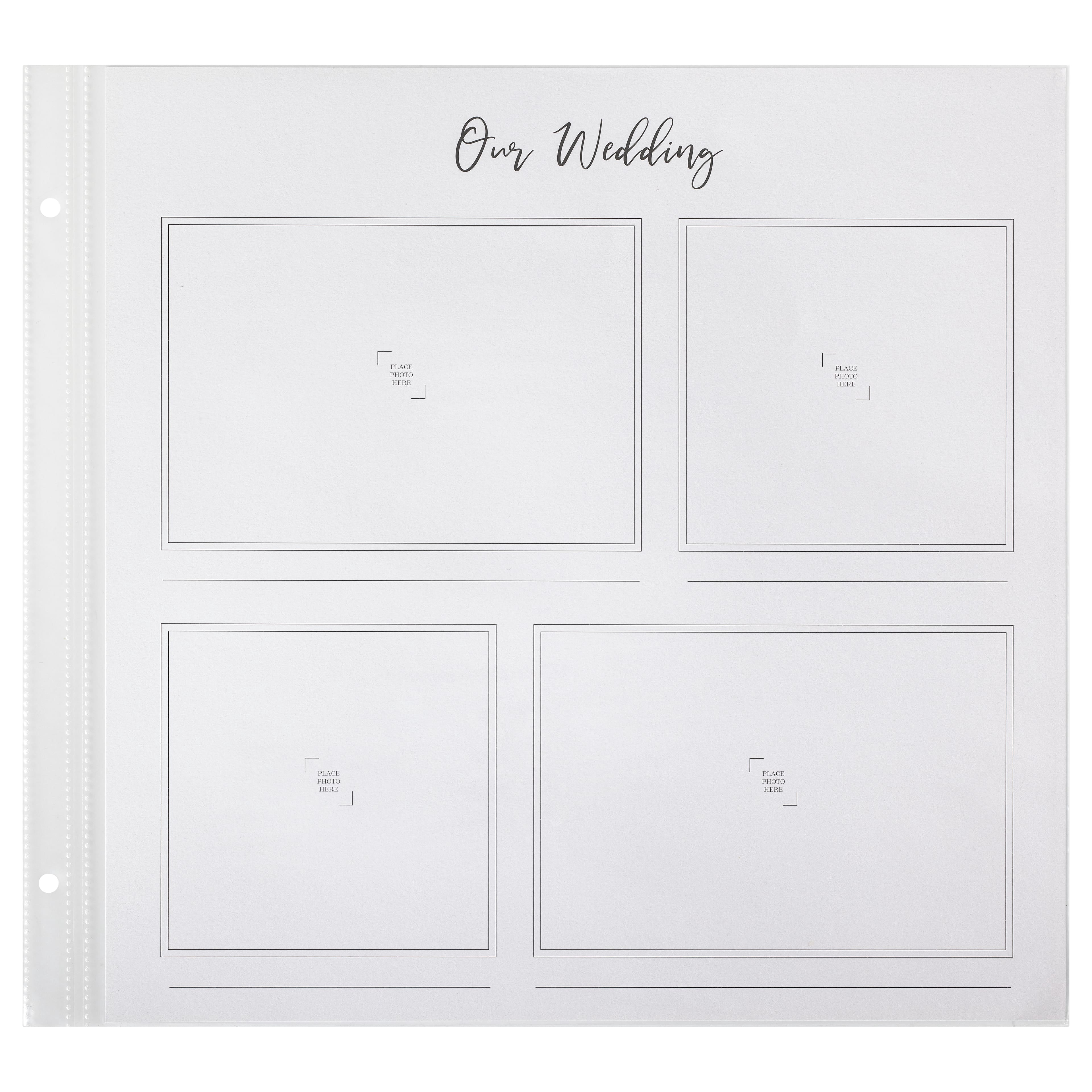 Recollections Dark Floral Scrapbook Album, 6 Pack