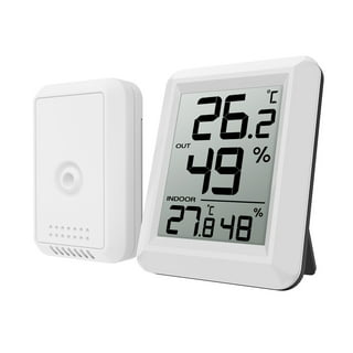 EEEkit 2pcs Digital Refrigerator Thermometers, Freezer Room Thermometers  with Max/Min Record and LCD Display, Battery Included