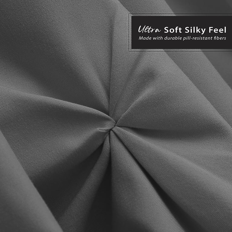 Pinch Pleated Tailored Queen Bed Skirt, Charcoal Grey, 14" Drop photo 8