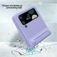 thumbnail image 3 of for Samsung Galaxy Z Flip 4 Case with Spring Hinge Protection, Shockproof with Credit Card Holder ID Card Protective Cover Z Flip 4 Phone Case for Samsung Galaxy Z Flip 4 5G, Purple, 3 of 7