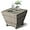 Grey, variant on VibrantEcho Outdoor Side Table with Storage, 27-Gallon Patio Deck Box Outdoor Wicker Side Table for Poolside Balcony Storage Table (Brown, Square)