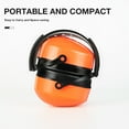 thumbnail image 5 of LYSIAN Foldable Hearing Protection Earmuffs, 31dB SNR Noise Reduction, Adjustable Adult Ear Muffs for Shooting, Workshop, Mowing & Loud Events, One Size, Fluorescent Orange, 5 of 8