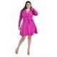 thumbnail image 5 of Vestido corte A Roman Fashion /Tallas Extras, 4258 (Magenta) fucsia oscuro 36, 5 of 6