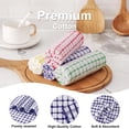 thumbnail image 2 of Kitinjoy Paquete de 8 paños de cocina de algodón absorbentes de 30 x 30 cm, 2 of 9