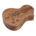thumbnail image 3 of Pick Box Holder, Solid Wood Delicate Container  Pick Storage Box Patterned  For Bass For Guitarist, 3 of 8