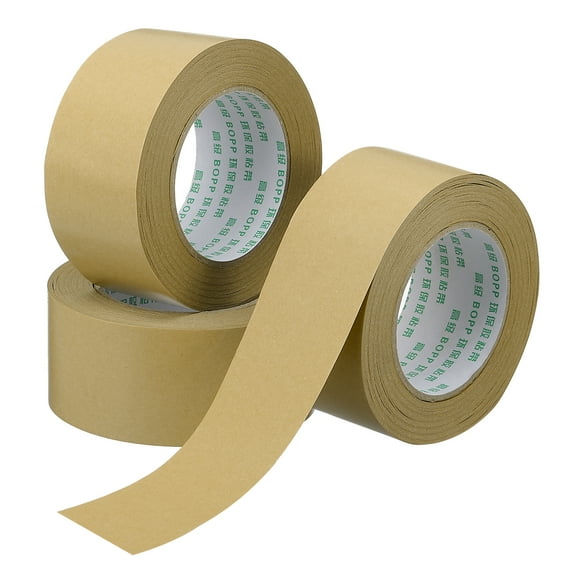 Uxcell 1.8" x 55 Yards Brown Packing Tape, 2 Roll Heavy Duty Kraft Tape for Sealing Cardboard Boxes