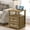 Light Brown, variant on YANGLI 24" Tall End Table with Charging Station, Double 18W Fast Charge, Large 18" Bedside Table with Drawers, Rustic Wood Storage Cabinet with Open Shelf for Bedroom, Cherry