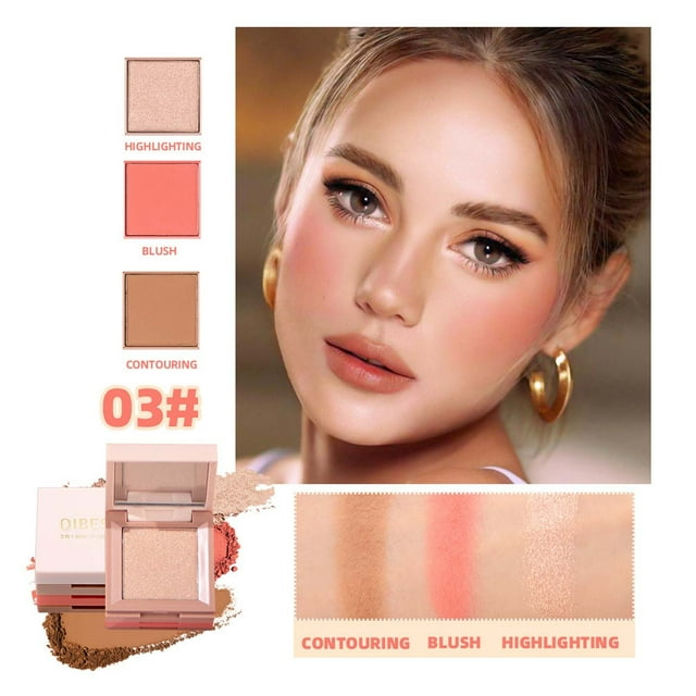 Fiudx Paleta de Ojos, Beauty Box Compact 3 En 1, Sombras En Ojos de Larga Duración, Incorporación de Espejo, Maquillaje Portátil, Diseño Ideal para Viajes, Fórmula Ideal para Principiantes, Textura L