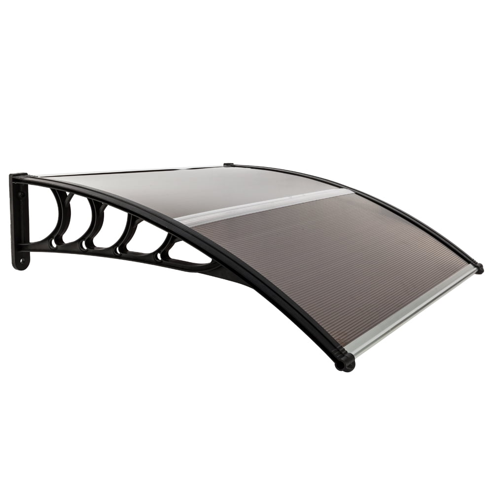 40"×40" Window Awning Door Canopy, Outdoor Front Door Patio Canopy Protection, Bowrn&Black 40"×40" Window Awning Door Canopy, Outdoor Front Door Patio Canopy Protection, Bowrn&Black