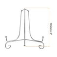 thumbnail image 2 of Unique Bargains 4Pack 6 Inch Plate Stands for Display Iron Folding Easel Plate Holders, Silver, 2 of 5