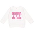 thumbnail image 2 of Inktastic Nonna Said I Could Funny Granddaughter Toddler Sweatshirt, 2 of 4