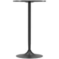thumbnail image 1 of HOMCOM High Top Bar Table, Modern Round Dining Table with Painted Top and Steel Base, Bistro Table for 2 People, Black, 1 of 7