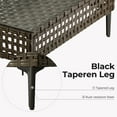 thumbnail image 7 of GRANDPATIO Boho Wicker Conversation Set - Cushions and Table - 5-Piece, Beige Brown, 7 of 7