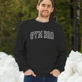 thumbnail image 4 of Gym Bro Crewneck Sweatshirt Fitness Alpha Sigma Workout Rat Pump Cover Rizz, 4 of 7
