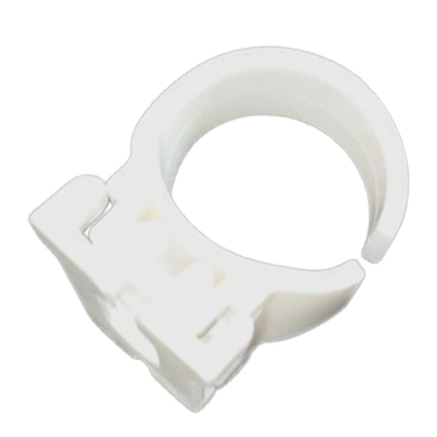 Hebilla de snorkel, clip de snorkel, soporte para tubo de aire, accesorio de equipo, 26 mm, reutilizable blanco