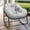 Gray, variant on HABUTWAY Patio Rocking Chairs, Oversized Papasan Rock Chair Outdoor with Thick Padded Cushion, Rocker Egg Seat Indoor for Front Porch, Garden, Patio, Backyard, Pink