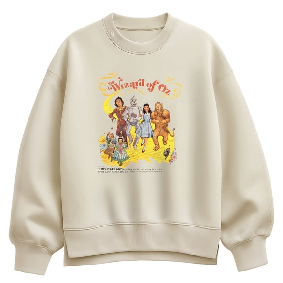 Wizard of Oz - Movie Poster - Women's Oversized Fleece Crew Sweatshirt