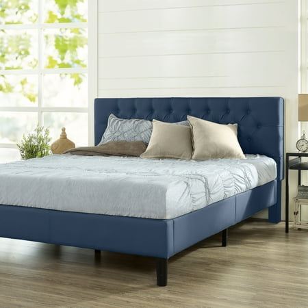 Zinus Misty 42 Upholstered Platform Bed Frame Navy King