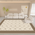 thumbnail image 2 of RUMAISA RUGS Classic Area Rugs, Cream 2 Wool & Silk Carpet Carpet for Living Room, Indoor Area Rug, Non Slip, Rug for Bedroom Dining Room (Size: 4' X 6' ft), 2 of 3