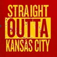 thumbnail image 5 of Wild Bobby, Straight Outta Kansas City Kitchen BBQ Grilling Cooking Graphic Apron with Pockets, Red, One Size, 5 of 5