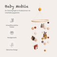 thumbnail image 5 of Handmade Felt Baby Mobile Nursery Decor Girl Boy Hanging Changing Table Crib Stair Playpen I Little, 5 of 5