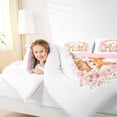 thumbnail image 4 of Castle Fairy Kawaii Bear Rabbits Full Size Comforter Sets,Cute Floral Animal Bedding Sets, 4 of 8