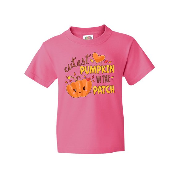 Inktastic Cutest Pumpkin in the Patch with Orange Heart Youth T-Shirt