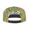 thumbnail image 4 of Daiia Snake And Floral print Flat Bill Hats Flat Brim Trucker Cap Baseball Cap Adjustable Classic Low Profile Hat Unconstructed Plain Cap, 4 of 9