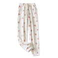 thumbnail image 2 of GXIPO Flannel Fuzzy Pajama Pants Women Fleece Cozy Heart Warm Pajama Bottoms Homey Fluffy Plush Pj Pants White M, 2 of 3