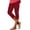 Wine, variant on Feancey Women Capri Leggings Summer Lightweight Yoga Capris High Waisted Casual Skinny Cropped Workout Pants Buttery Soft Athletic Tights Gray S