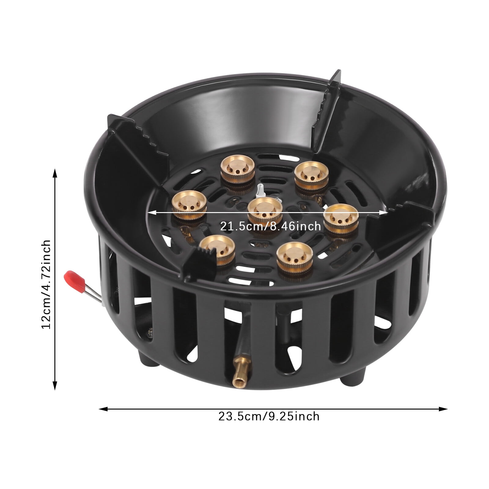 Portable Camping Stove with 3 Adapters - 72,000 BTU Outdoor Burner - Windproof Gas Stove for Hiking, Backpacking & Picnics