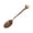 A004- Citrine Chip Coffee Spoon, variant on Vintage Engraved Coffee Spoon - Retro Carved Design with Tiger's Eye Accent, Decorative Teaspoon for Coffee, Tea, Desserts, Home Decor, Office Use - Antique Style Stirring Spoon with Ornate Pattern,