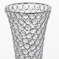 thumbnail image 3 of Balsa Circle 2 Pieces 22" Faux Crystal Beaded Trumpet Vases Wedding Centerpieces Silver, 3 of 4